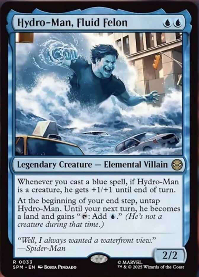 Hydro-Man, Fluid Felon (33) - [Foil] Marvel's Spider-Man (SPM)