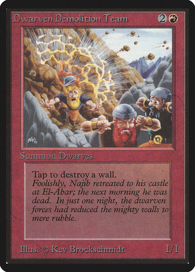 Dwarven Demolition Team (143) - Limited Edition Beta (LEB)