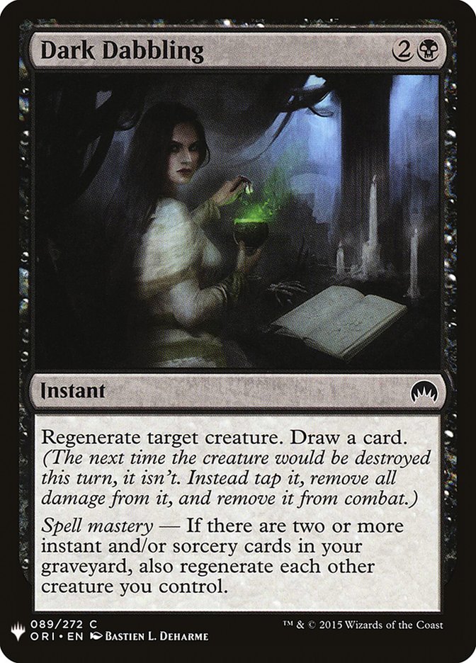 Dark Dabbling - The List (PLST)