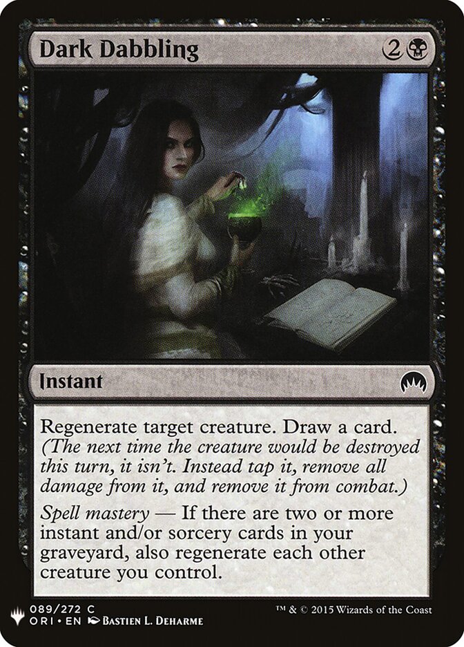Dark Dabbling (ORI-89) - The List (PLST)
