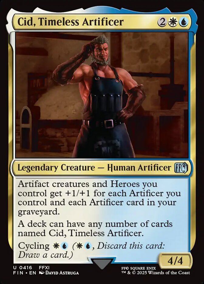 Cid, Timeless Artificer (416) - [Foil] Final Fantasy (FIN)