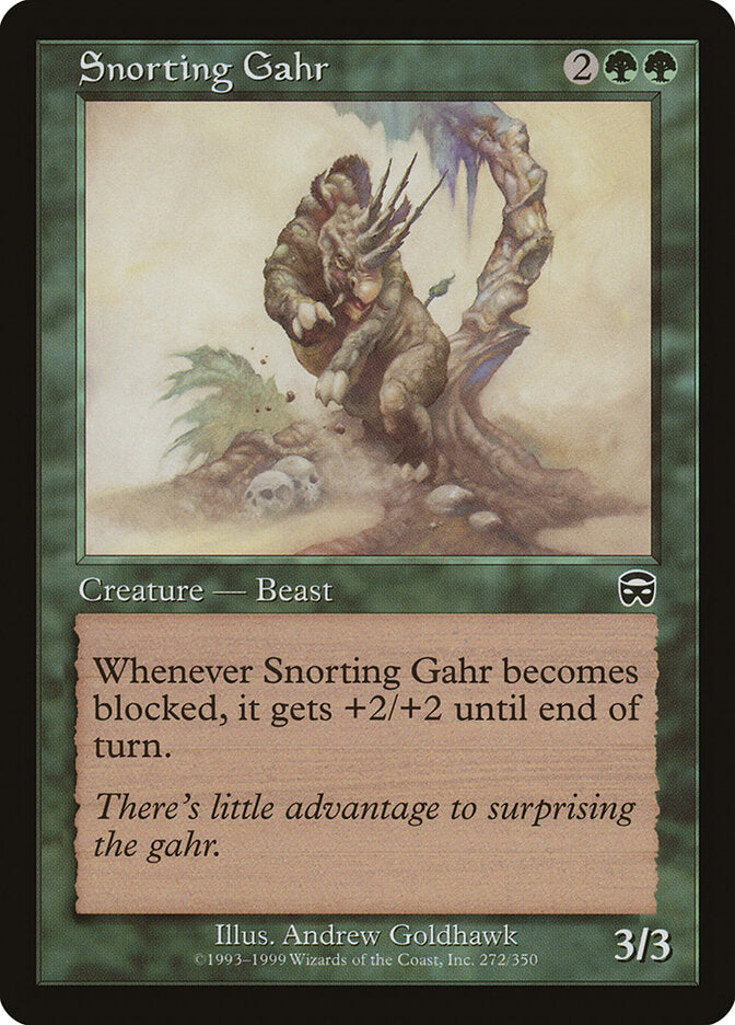 Snorting Gahr (272) - Mercadian Masques (MMQ)