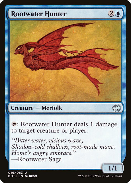Rootwater Hunter (16) - Duel Decks: Merfolk vs. Goblins (DDT)