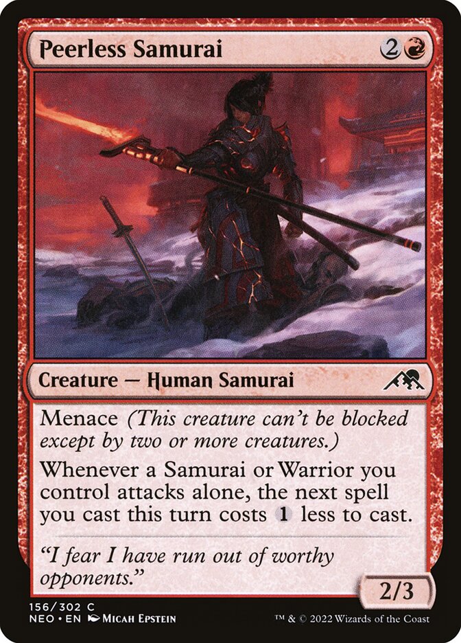 Peerless Samurai (156) - Kamigawa: Neon Dynasty (NEO)