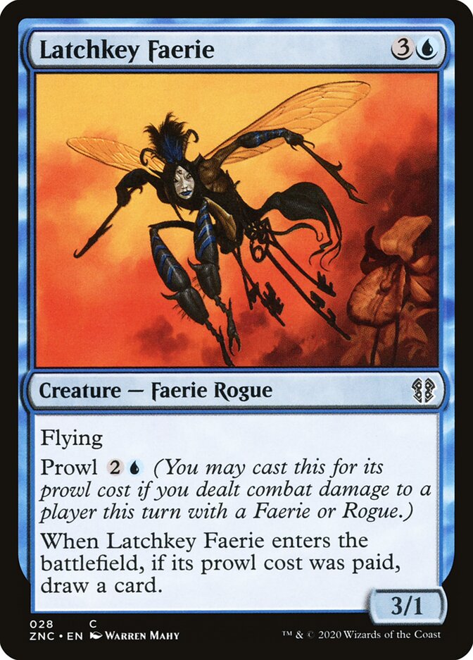 Latchkey Faerie (28) - Zendikar Rising Commander (ZNC)