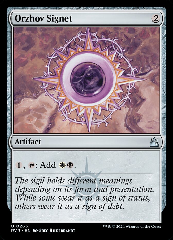 Orzhov Signet (263) - Ravnica Remastered (RVR)