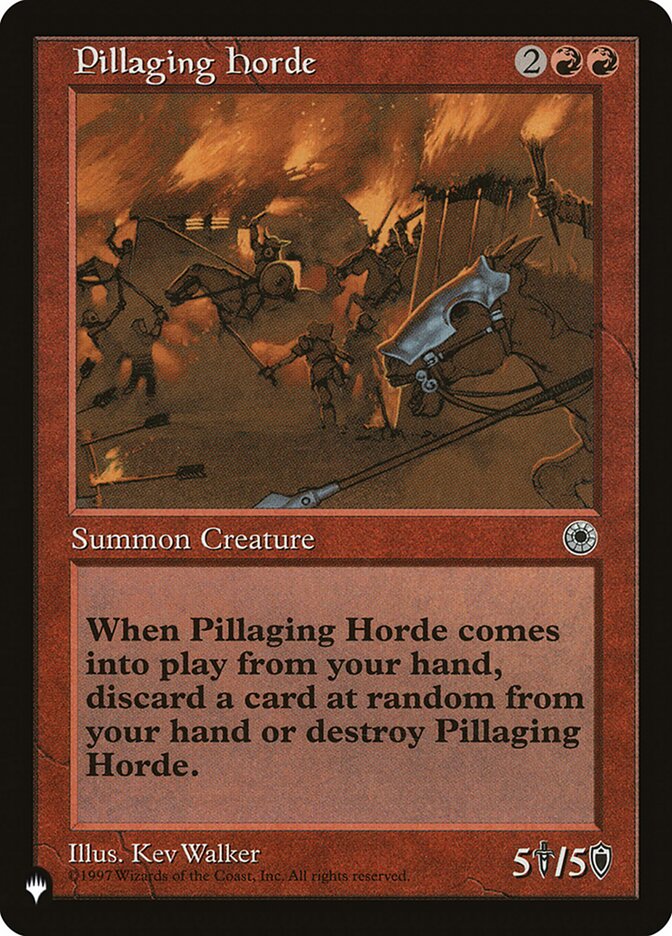 Pillaging Horde (POR-142) - The List (PLST)
