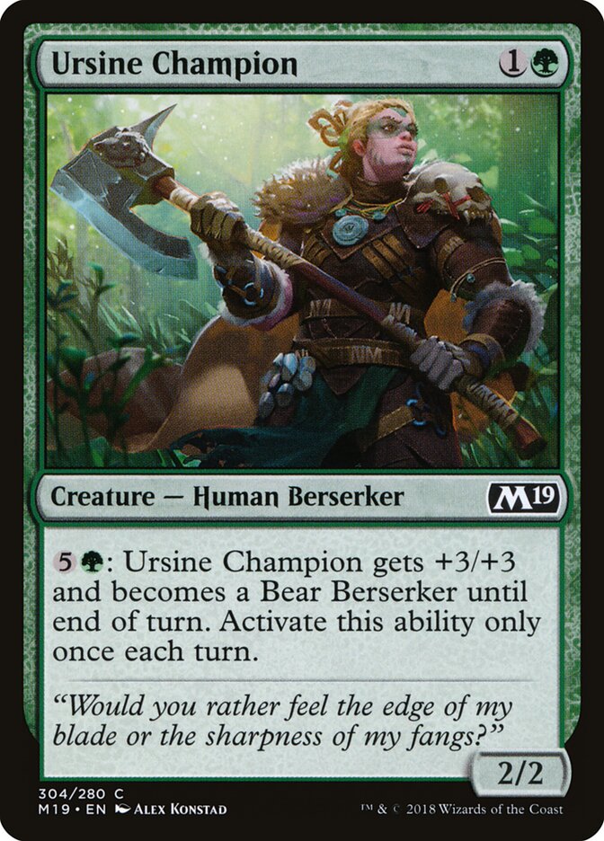 Ursine Champion (304) - Core Set 2019 (M19)