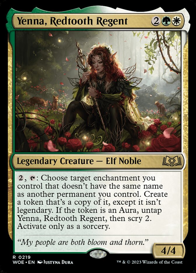 Yenna, Redtooth Regent (219) - Wilds of Eldraine (WOE)
