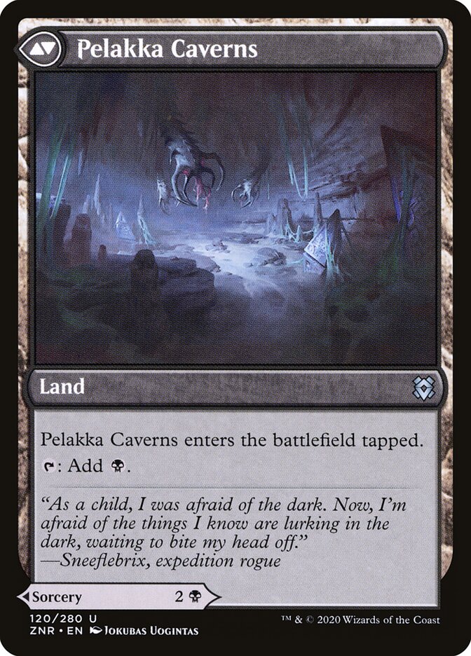 Pelakka Predation // Pelakka Caverns (120) - Zendikar Rising (ZNR)
