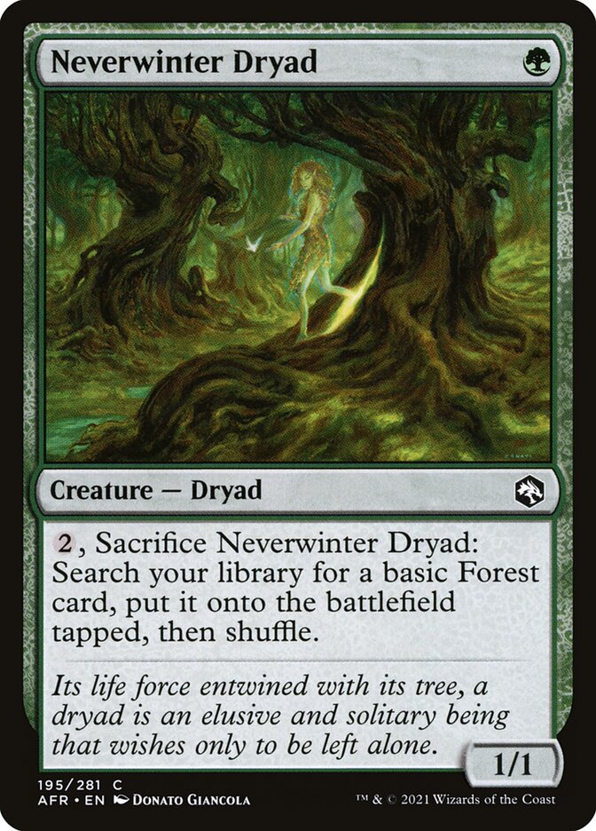 Neverwinter Dryad (195) - Adventures in the Forgotten Realms (AFR)