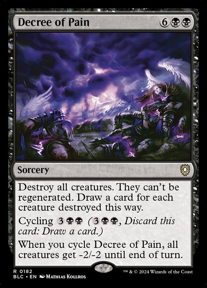 Decree of Pain (182) - Bloomburrow Commander (BLC)