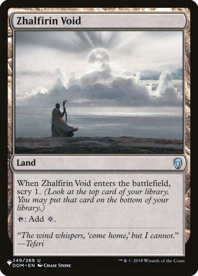 Zhalfirin Void (DOM-249) - The List (PLST)