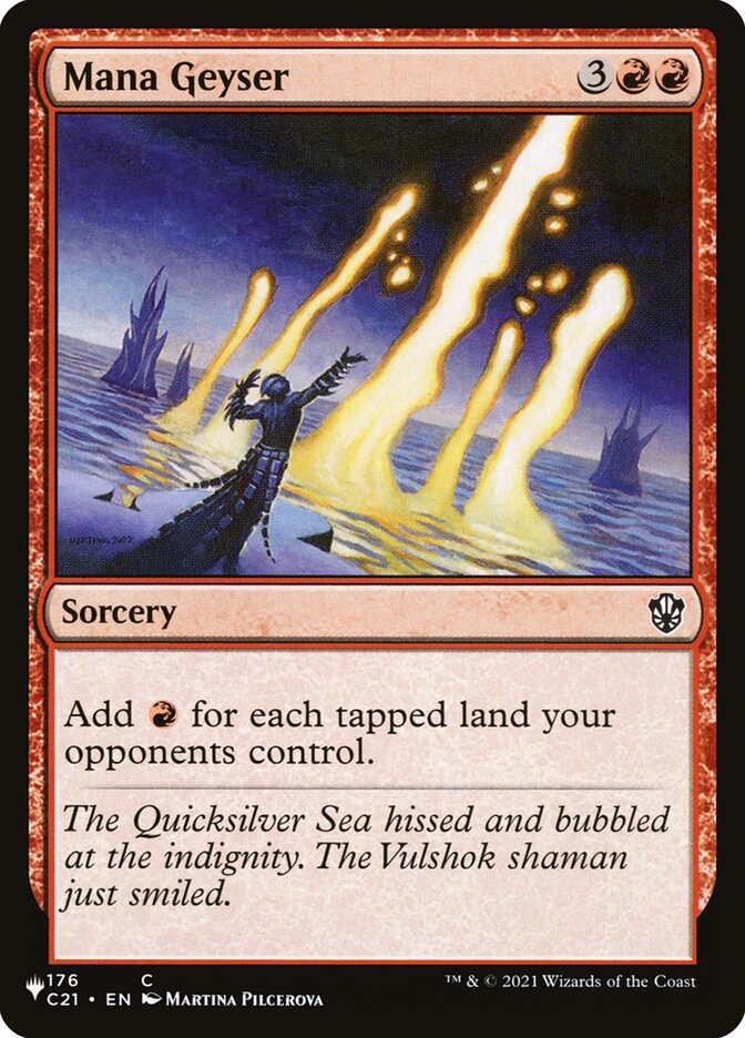 Mana Geyser (C21-176) - The List (PLST)