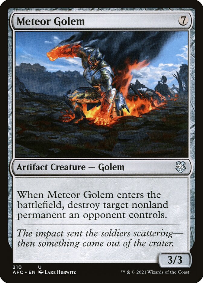 Meteor Golem (210) - Forgotten Realms Commander (AFC)