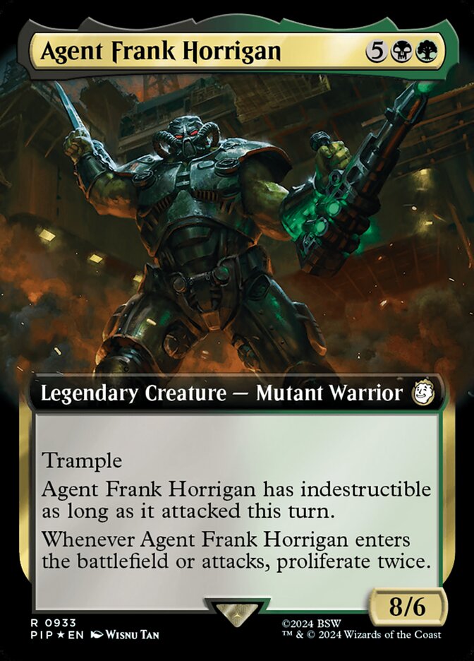 Agent Frank Horrigan - [Surge Foil, Extended Art] Fallout (PIP)
