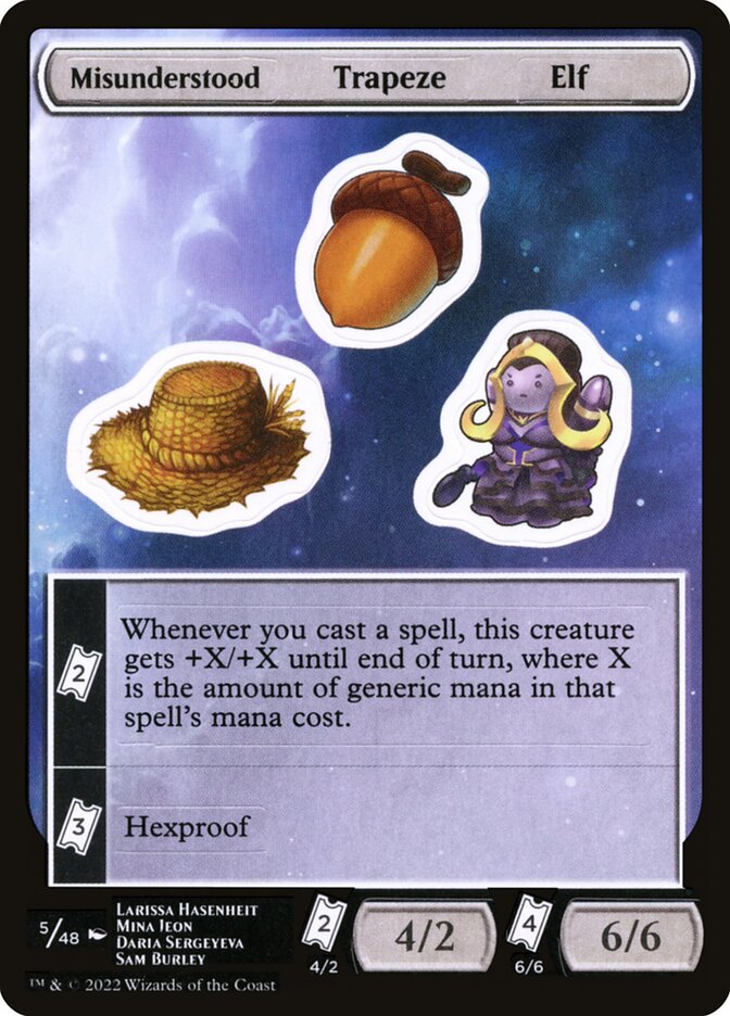 Misunderstood Trapeze Elf (5) - Unfinity Sticker Sheets (SUNF)