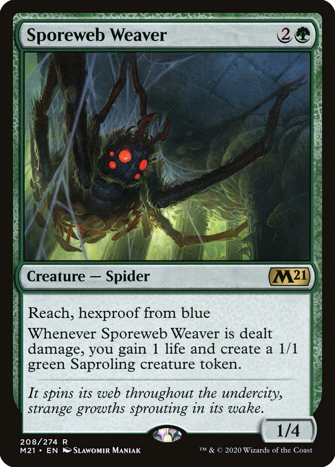Sporeweb Weaver (208) - Core Set 2021 (M21)