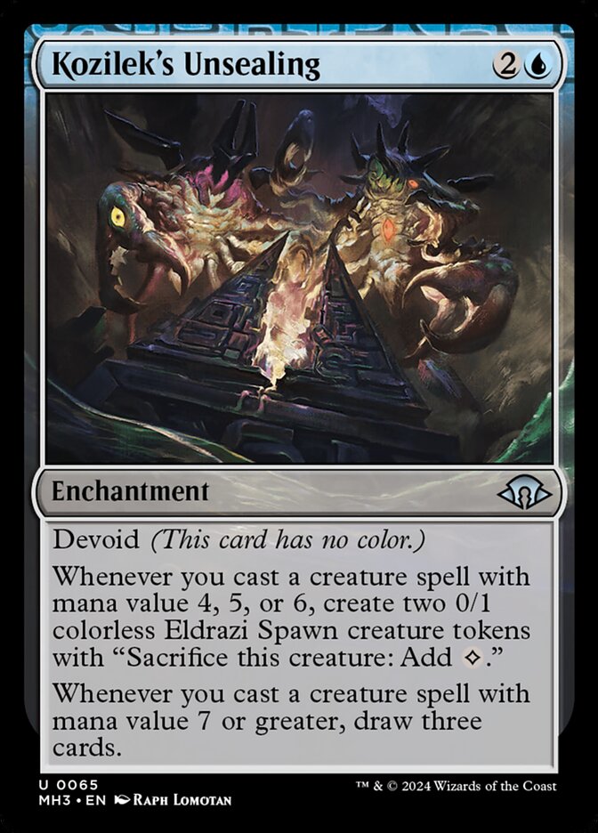 Kozilek's Unsealing - [Foil] Modern Horizons 3 (MH3)