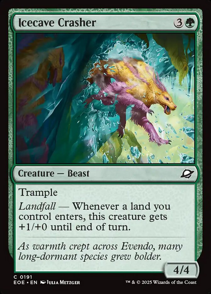 Icecave Crasher (191) - [Foil] Edge of Eternities (EOE)