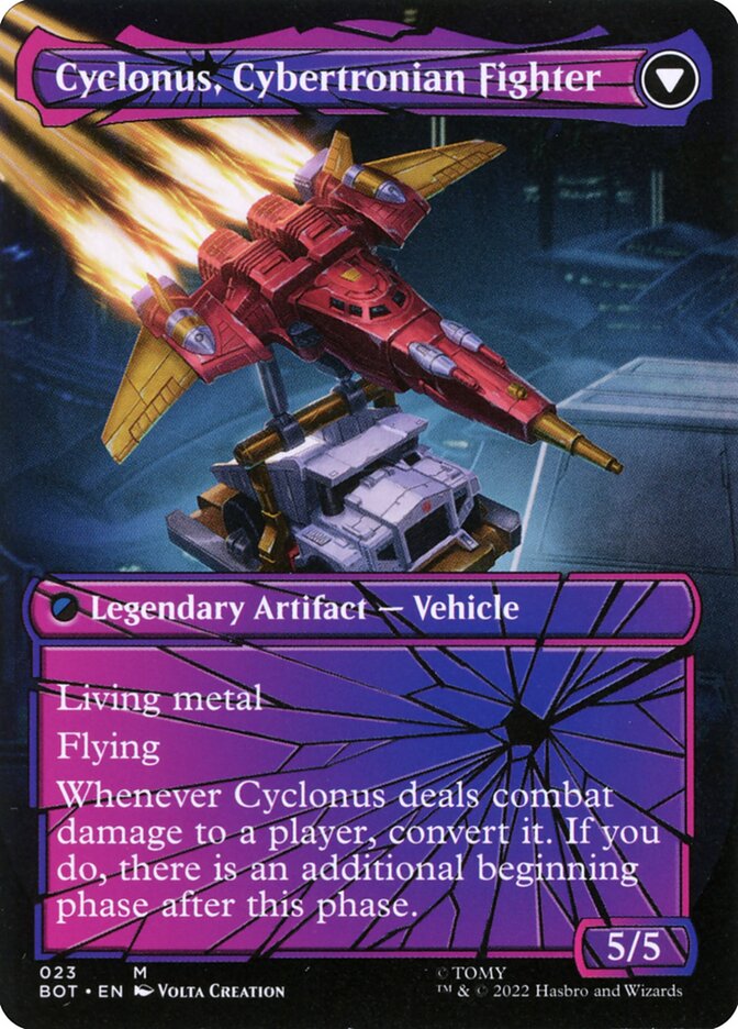 Cyclonus, the Saboteur // Cyclonus, Cybertronian Fighter (23) - Transformers (BOT)