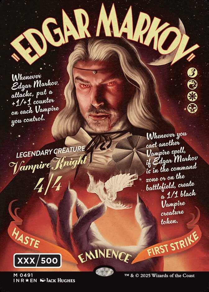 Edgar Markov - [Foil, Showcase, Serialized] Innistrad Remastered (INR)