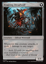 Smoldering Werewolf // Erupting Dreadwolf (171) - Innistrad Remastered (INR)