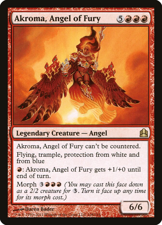 Akroma, Angel of Fury (108) - Commander 2011 (CMD)
