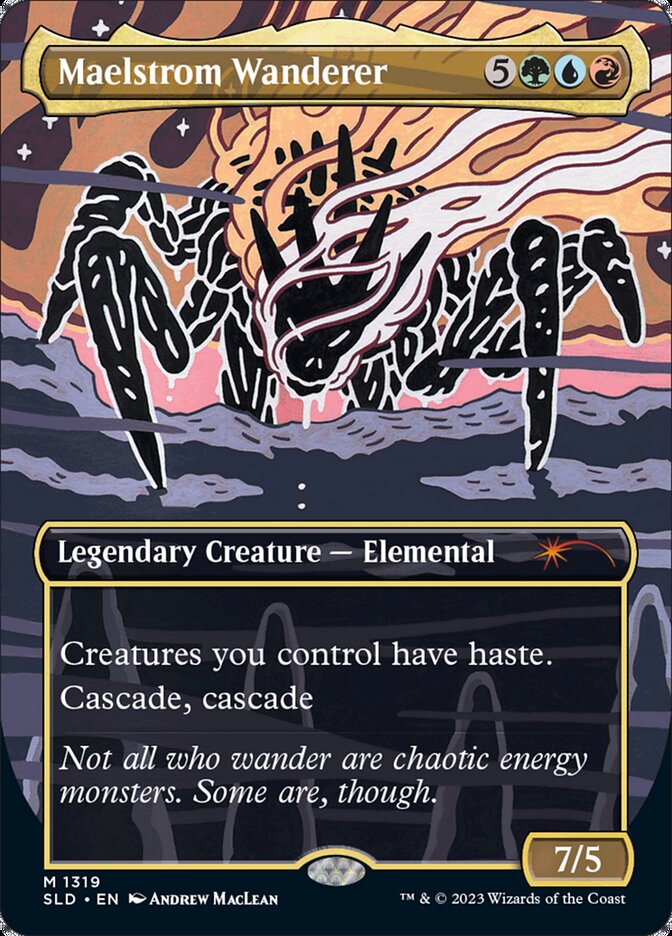 Maelstrom Wanderer (1319) - [Foil, Borderless] Secret Lair Drop (SLD)