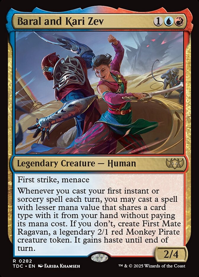 Baral and Kari Zev (282) - Tarkir: Dragonstorm Commander (TDC)