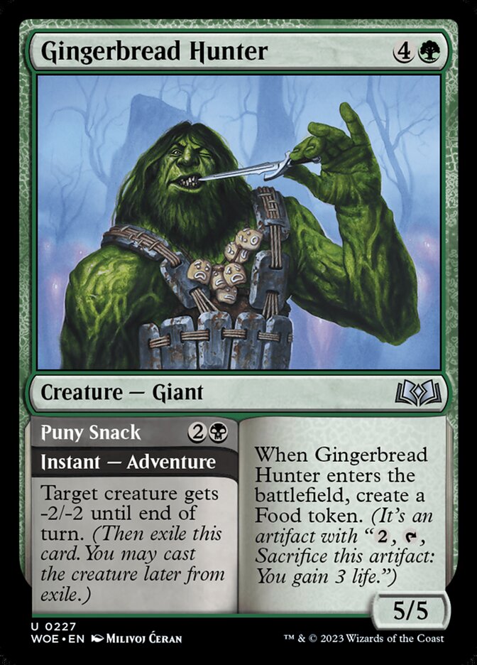 Gingerbread Hunter // Puny Snack (227) - Wilds of Eldraine (WOE)
