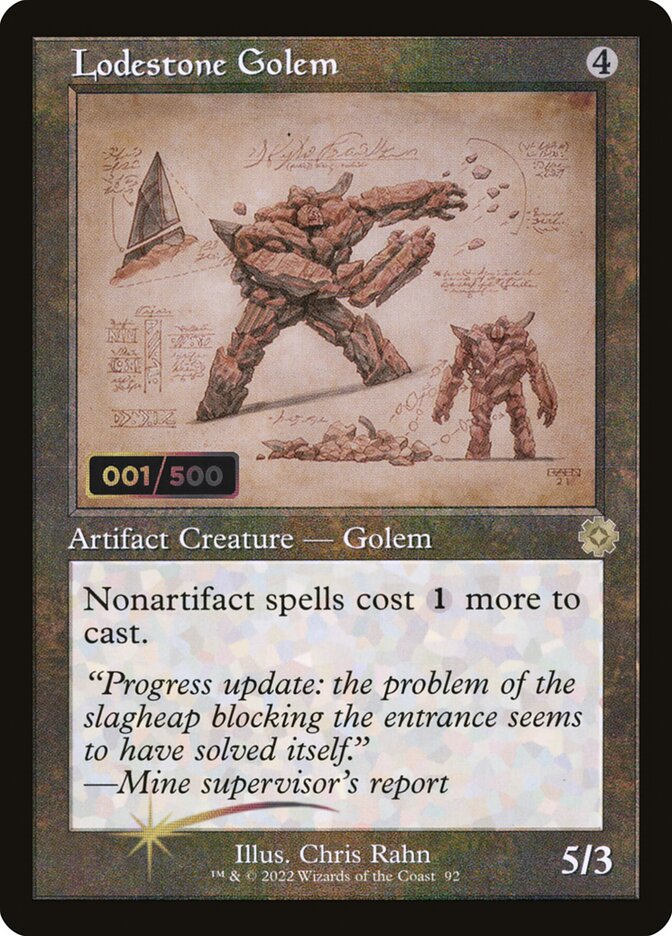 Lodestone Golem (92z) - The Brothers' War Retro Artifacts (BRR)