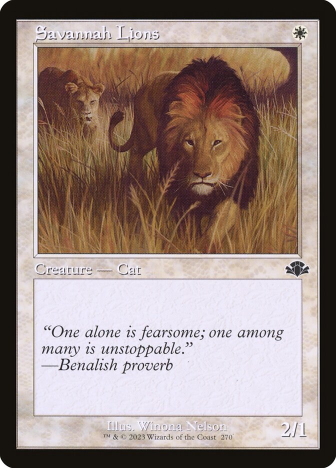 Savannah Lions (270) - Dominaria Remastered (DMR)
