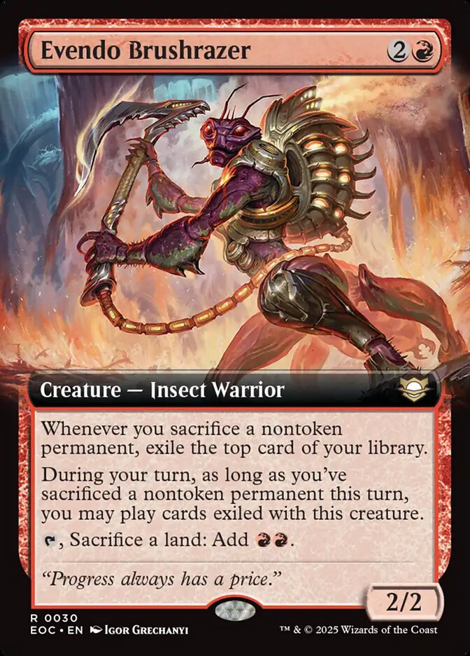 Evendo Brushrazer (30) - Edge of Eternities Commander (EOC)