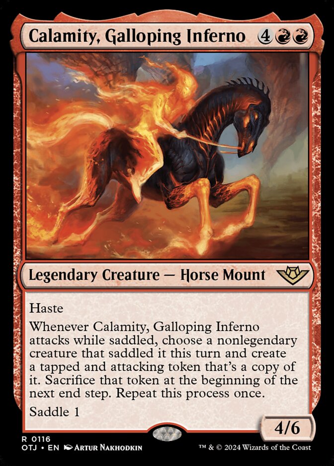 Calamity, Galloping Inferno - [Foil] Outlaws of Thunder Junction (OTJ)