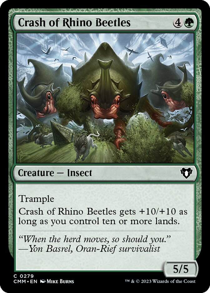 Crash of Rhino Beetles (279) - Commander Masters (CMM)