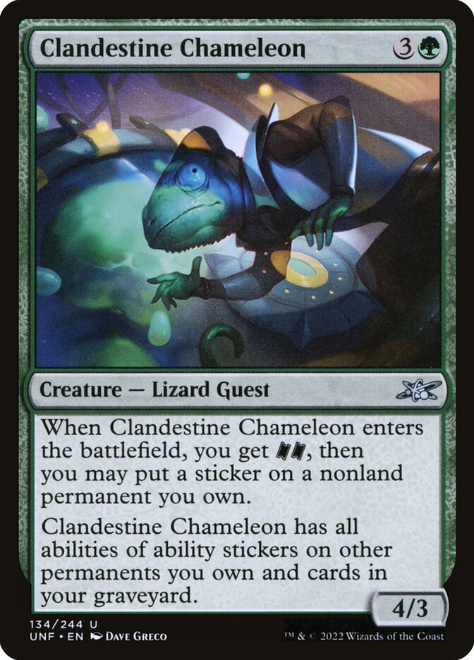 Clandestine Chameleon (134) - Unfinity (UNF)