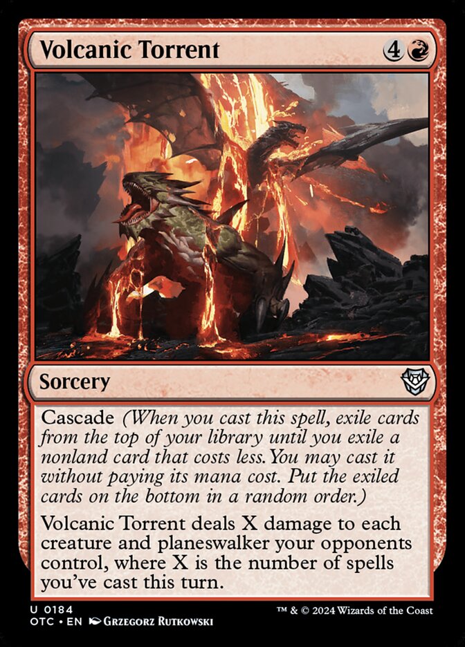 Volcanic Torrent (184) - Outlaws of Thunder Junction Commander (OTC)