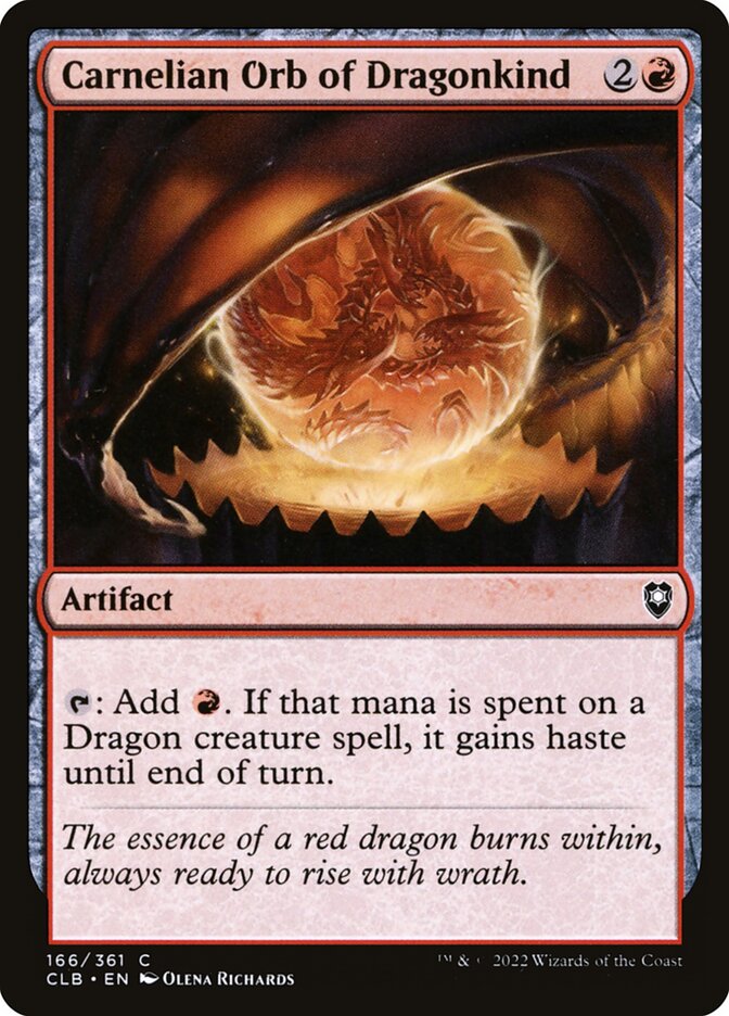 Carnelian Orb of Dragonkind (166) - Commander Legends: Battle for Baldur's Gate (CLB)