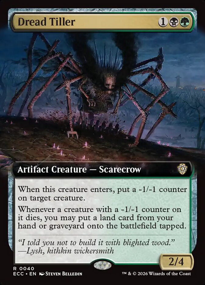 Dread Tiller (40) - Lorwyn Eclipsed Commander (ECC)