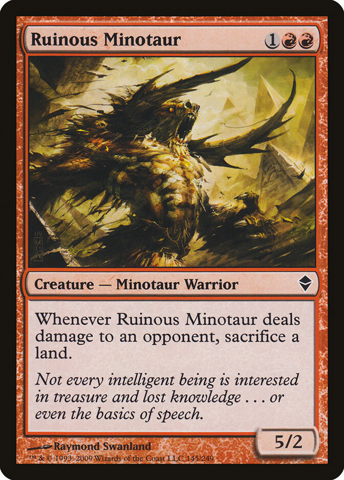 Ruinous Minotaur (145) - Zendikar (ZEN)