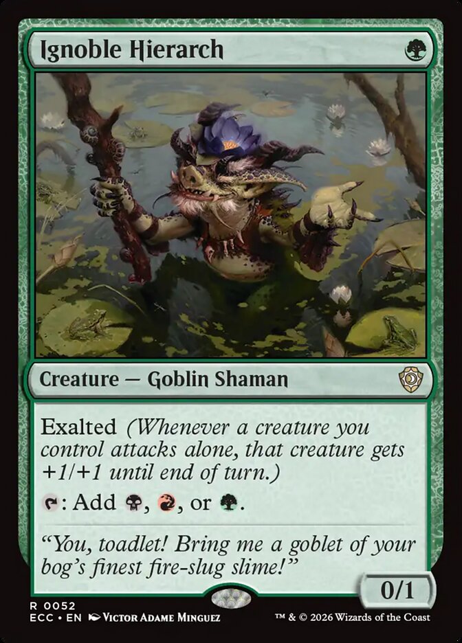 Ignoble Hierarch (52) - Lorwyn Eclipsed Commander (ECC)