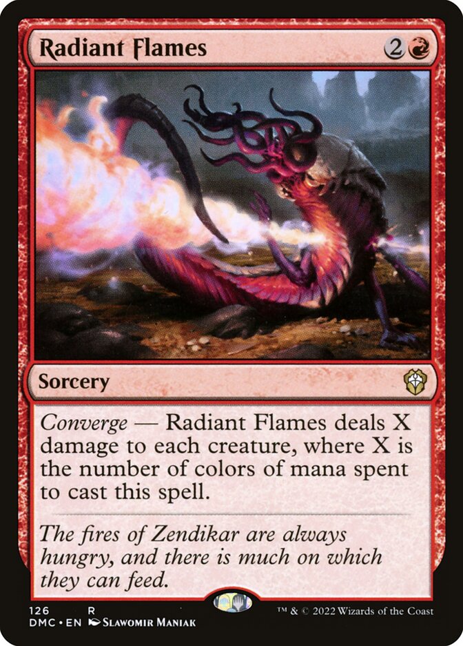 Radiant Flames (126) - Dominaria United Commander (DMC)