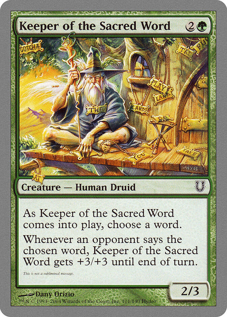 Keeper of the Sacred Word (101) - Unhinged (UNH)