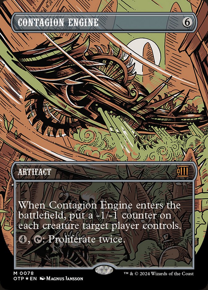 Contagion Engine - [Textured Foil, Borderless] Breaking News (OTP)