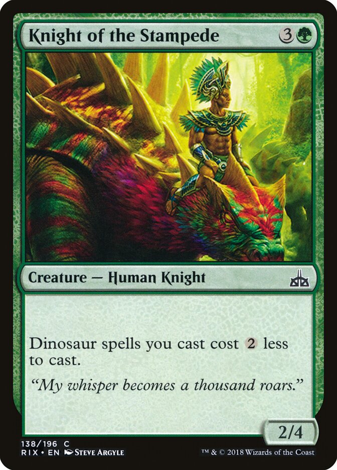 Knight of the Stampede (138) - Rivals of Ixalan (RIX)