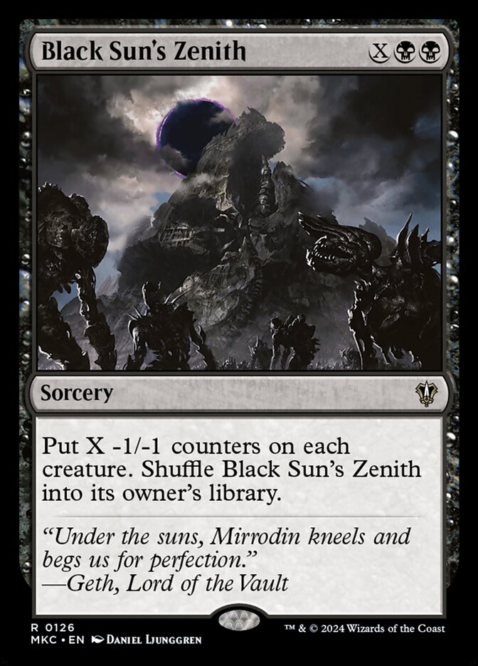 Black Sun's Zenith (126) - Murders at Karlov Manor Commander (MKC)