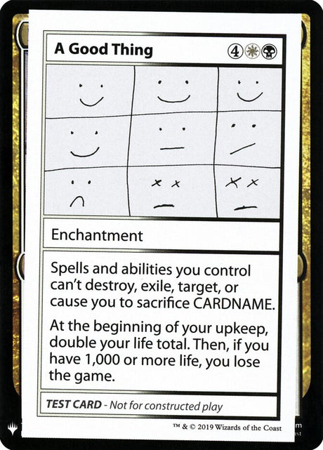 A Good Thing (86) - Mystery Booster Playtest Cards 2019 (CMB1)