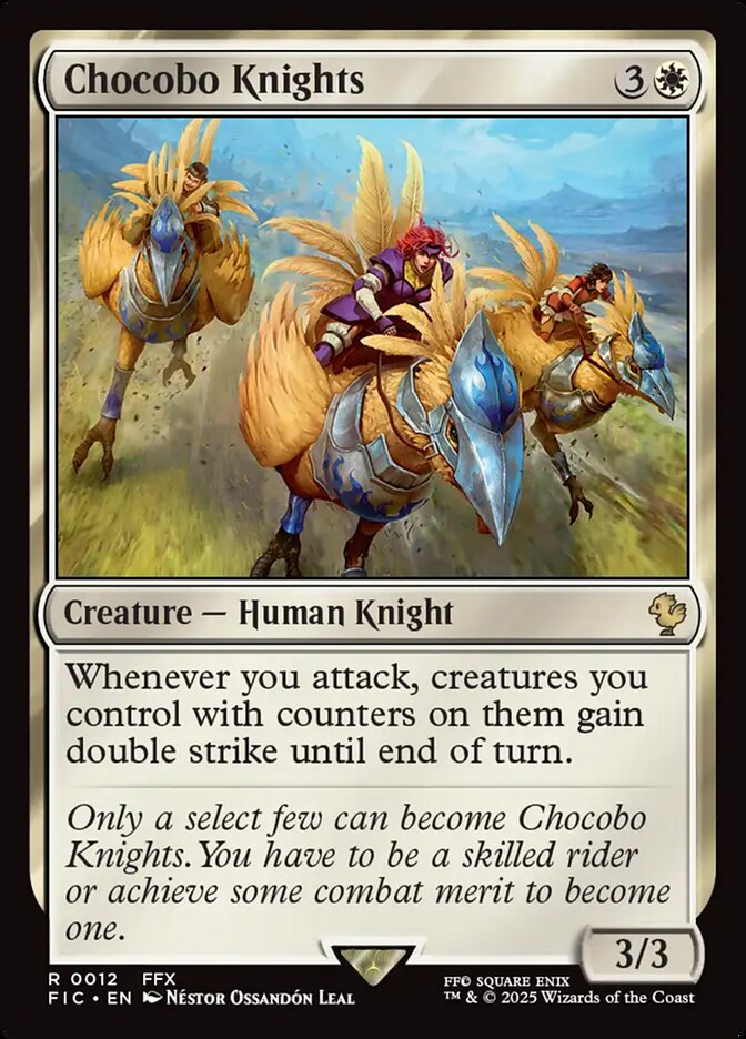 Chocobo Knights (12) - [Surge Foil] Final Fantasy Commander (FIC)