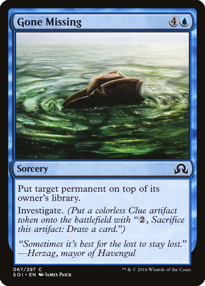 Gone Missing (67) - Shadows over Innistrad (SOI)